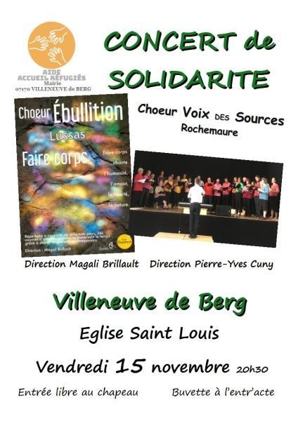 Affiche Concert AAR 15 novembre - Église Saint Louis