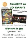 Concert de solidarité - Aide Accueil Réfugiés - 15 novembre