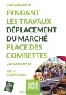 Déplacement du marché Place des Combettes