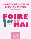 Foire 1er Mai - inscriptions