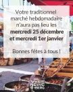 Marché les 25/12 et 01/01